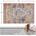 thumbnail image 2 of ERDS-Boho Entryway Rug Indoor Non Slip Washable Large Front Door Mats Indoor Entrance Dirt Trapper Vintage Absorbent Entry Rugs Inside House Low Pile Rugs for Entryway Mudroom Back Door(32x47), 2 of 4