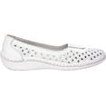 thumbnail image 2 of Women's Propet Cabrini Ballet Flat White Full Grain Leather 8.5 4E, 2 of 5