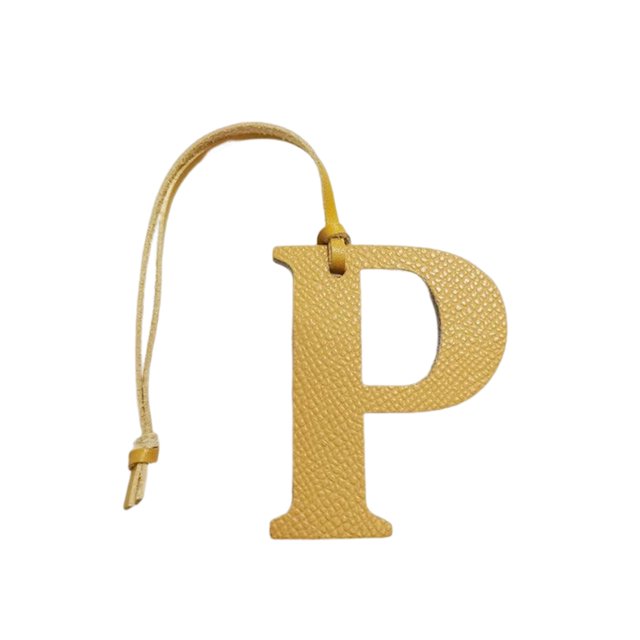 Sonducket Bolsa colgante P mayúscula letra inglesa portátil cuerda de adorno colgante adornos finos de moda accesorio interior exterior Accesorios de disfraces Amarillo Sonducket AP014085-01