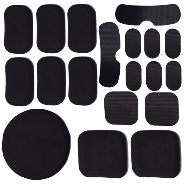 9Pcs Non-Toxic Memory EVA Foam Pads 10*Helmet Stickers Kit for Fast Mich ACH Tactical Helmets