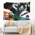 thumbnail image 4 of My Hero Academia Tapestry, Anime Wall Poster Art, Wall Tapestry For Bedroom Living Room Dorm Room, Wall Hanging For Festival Party Events Background Photography Backdrop, 60x40 Inch, 4 of 9