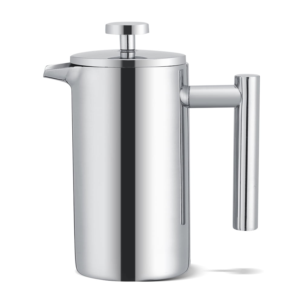 TOPINCN 350ML Double Wall Stainless Steel Coffee Maker French Press Tea Pot with Filter, Coffee