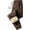 Bronw, variant on Fleece Lined Winter Pants for Men Women,Sherpa Lined Sweatpants with Pocket | Warm Sherpa Lining,Adjustable Drawstring Waist,Secure Zipper Pockets,Comfortable Winter Fit