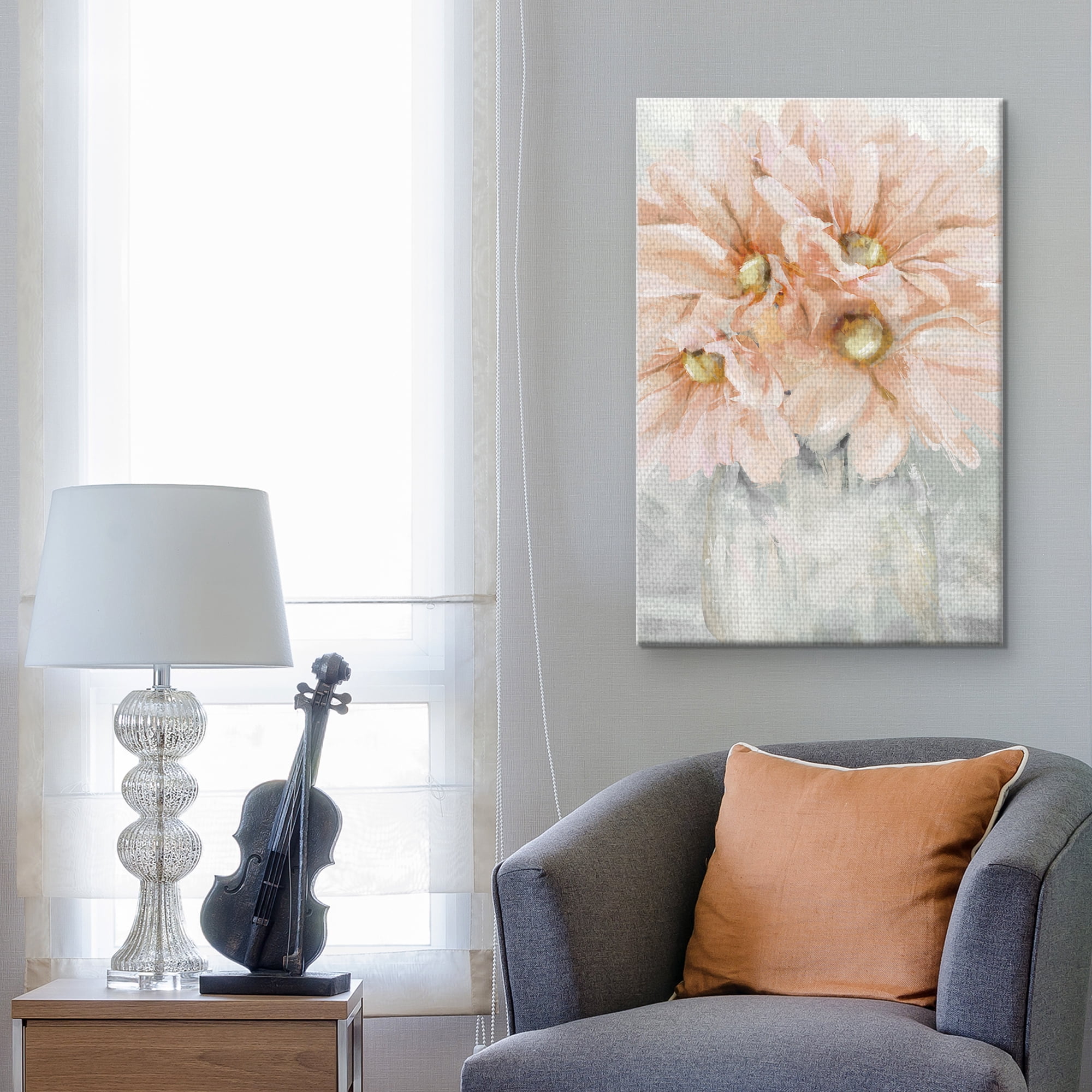 Fresh Pick I Pink Flower Bouquet by Studio Arts Canvas Art Print
