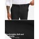 thumbnail image 5 of Pantalón slim fit elástico negro para hombre PLEPAN, talla grande, 5 of 8