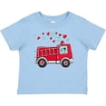 thumbnail image 3 of Inktastic Valentine Fire Truck with Cute Dalmatian and Hearts Boys or Girls Baby T-Shirt, 3 of 5