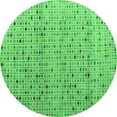 thumbnail image 1 of Ahgly Company Indoor Round Abstract Emerald Green Modern Area Rugs, 7' Round, 1 of 4