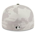 thumbnail image 4 of Men's New Era Light Beige/Olive Cleveland Guardians 2025 Armed Forces Day Low Profile 59FIFTY Fitted Hat, 4 of 5