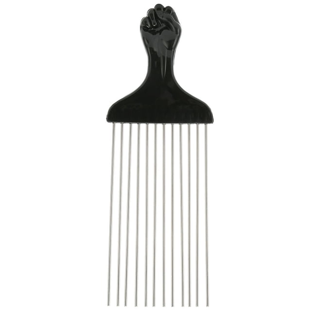 HLONK Professional Metal Hair Pick Detangle Salon Barber Shop Pick Comb Hair Styling Tool
