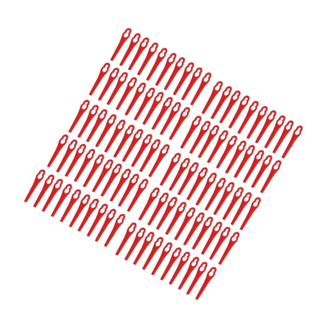 Garden Pruning Tools 100Pcs Plastic Cutter Blades Lawn Mower Cutting Tool Replacement Garden Pruning AccessoriesRed