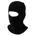 thumbnail image 2 of 3-in-1 Balaclava Ski Mask, Windproof Fleece Lined Single Hole Knit Hat, Convertible Beanie Neck Gaiter for Motorcycle, Skiing and Outdoor Sports Black, 2 of 3