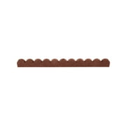 GroundSmart SmartLoc Scallop Landscape Edging, 4 Red Rubber Garden Edging Border, 4 pack