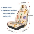thumbnail image 2 of Picia Dogs In Different Poses Print Waterproof Sweating Car Seat Cover for Post Gym Workout, Running, Beach and Hiking, Universal Fit Anti-Slip Bucket Seat Protector, 2 of 5