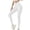 White, variant on Idoravan Women's Plus Size Pants Women Fashion And Comfortable Solid Color Back Bow Slimming Yoga Pants Sweatpants