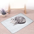 thumbnail image 7 of KMWGRE Multiple Sizes Dog Cat Mat Washable Portable Pet Ice Pad for Indoor Outdoor Use Light Gray M, 7 of 7