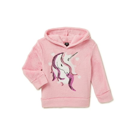 

Star Ride Toddler Girls Long Sleeve Faux Fur Hoodie Sizes 2T-4T