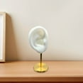 thumbnail image 2 of justharion Earring Display Stand Ear Model Stud Holder with Base for Birthday Showcase White Right, 2 of 9