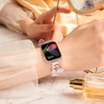 thumbnail image 4 of WorryFree Gadgets Band Compatible with Apple Watch Band, 38mm 40mm 41mm 42mm 44mm 45mm iWatch Strap Wristband for Women iWatch Band Series 8 7 6 SE 5 4 3 2 1 Rose Pink, 4 of 4