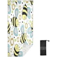 thumbnail image 2 of Dreamtimes Beach Towels Funny Bees Cartoon Camping Towels Sand Free Beach Towel, 30"x60" Large Beach Towels Quick Dry Bath Travel Towels Pool Yoga Beach Mat for Men Women, 2 of 7
