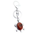 thumbnail image 4 of lionlar Crystal Turtle Keychain Car Charm Pendant Metal Bag Key Key Chain Red, 4 of 4