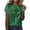 Green, variant on Aayomet St Patrick's Day Tops For Women Casual Womens Short Sleeve Crewneck Shirts Loose Casual Tee T-Shirt,Yellow M