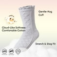 thumbnail image 6 of Balabala Girls Cotton Blend Crew Socks, 5-Pack Cute Ruffle Animal Socks, Soft Stretch School Socks for All-Season Wear (4–14 Years), 6 of 6