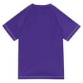 thumbnail image 6 of FORMRS Boys Rash Guard Short Sleeves Swim Shirt Quick Dry UPF 50+ Sun Protection, Sizes 3-12T, Purple Digital Art, 6 of 6