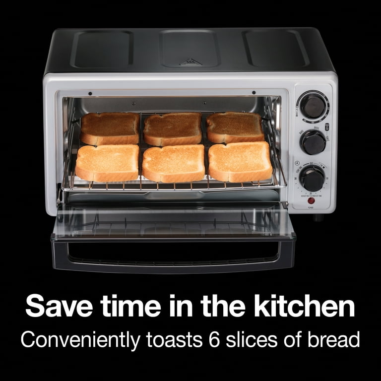 Proctor Silex Modern Toaster Oven, Black