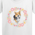 thumbnail image 4 of Inktastic Corgi Wreath for Dog Lovers Youth T-Shirt, 4 of 5