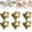 6pcs, variant on Natural Pyrite Tortoise, Mini Pyrite Crystal Turtle, 27mm Carved Stone Animal Figurine for Decor & DIY Collection