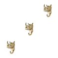 thumbnail image 3 of Maytalsory Animal Head Key Hook Sturdy And Durable Construction Adding Touch Of Whimsy Gold (rhino) 3Set, 3 of 6