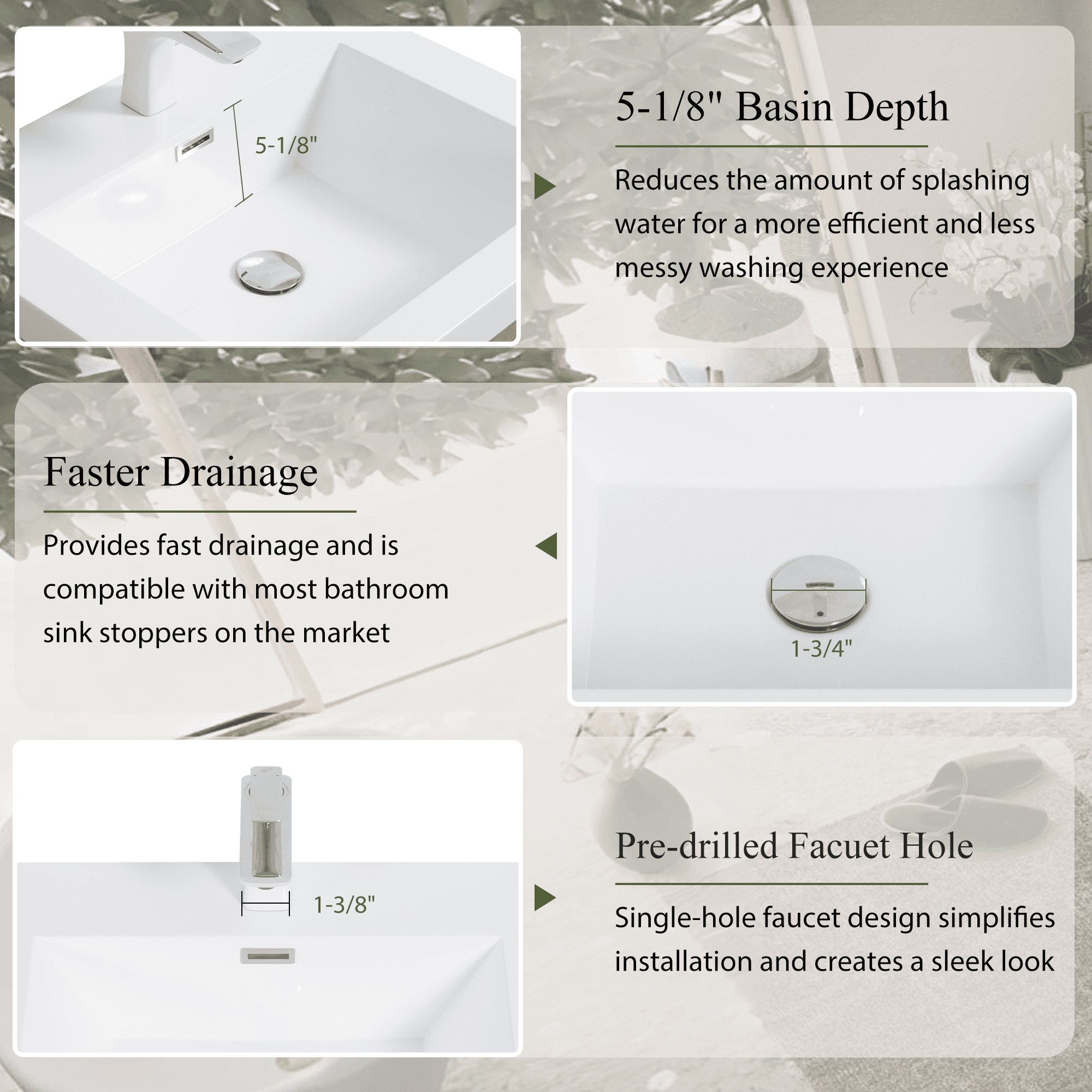 Abruzzo 30" Natural Oak Wall-Mounted Bathroom Vanity with Sink – Stone Resin Countertop & Soft-Close Drawers, Waterproof Wood Cabinet for Small Bathrooms