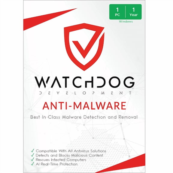 Watchdog Anti-Malware - 1-Year | 1-PC (Watchdog Antivirus Co)
