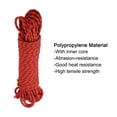 thumbnail image 3 of Uxcell 1Pc Polypropylene Rope Diamond Braid Nylon Cord High Strength 3/8" x 98ft Red, Black, 3 of 6