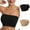 Beige, variant on LYEAA Wireless Bras for Women Plus Size Pack of 2 Padded Strapless Stretch Push Up Bandeau No Wire Solid Seamless Invisible Support Non-Slip Breathable Comfortable Soft Sleeping Everyday Bra Beige L