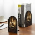 thumbnail image 5 of Hirioo Happy New Year 2025 for Bookends Decorative Bookends for Shelves for Home or Office, Non-Slip Base, 5 of 8