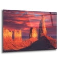 thumbnail image 2 of Epic Art 'Fiery Castles' by R. Hed, Acrylic Glass Wall Art, 36"x24", 2 of 8