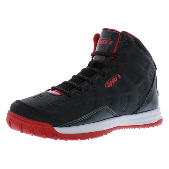AND1 Show Out PS Boys Shoes Size 1, Color: Black/Red/White