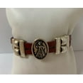 thumbnail image 3 of Bracelet of Divine Mercy Medal handmade jewelry with Double Leather Straps by Graciela's Collection, 3 of 4