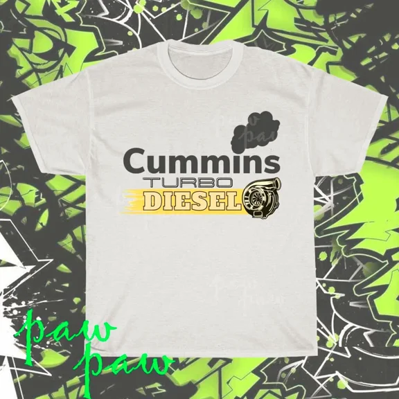 Brand New Cummins Turbo Diesel logo American T-Shirt Funny Size S to 5XL