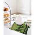 thumbnail image 4 of Happy St. Patrick's Kitchen Dish Towels for Drying Dishes Set of 4, Green Shamrock Shoots Coin Vintage Country Waffle Weave Microfiber Hand Tea Bathroom Towels Quick Dry & Absorbent Towel 12x12, 4 of 7