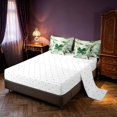 thumbnail image 4 of Homewish Watercolor Butterfly Queen Bedding, Chic White Blossoms Bedding Comforter Set Queen, Green, Reversible 7 Pieces, 4 of 7