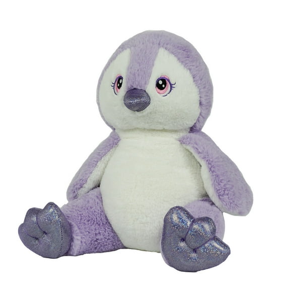 Halloween Purple Penguin Stuffed Toy with Spooky Pumpkin Outfit,16" Soft and Cuddly Penguin Plushie, Ideal for Halloween Decor and Gifts, Adorable Stuffed Animal for Kids and Collectors