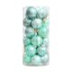 thumbnail image 2 of Set de adornos para bola de árbol de Navidad 24 piezas | Plástico indestructible | Rojo Verde Blanco Multicolor | 1,57" de diámetro | Acabados brillantes con purpurina mate | Easy Hang | Decoración, 2 of 6