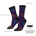 thumbnail image 2 of Yiaed Colorful Snake Print Great elasticity Crew Socks Sports socks for Men and Women, 2 of 5
