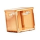 thumbnail image 5 of Contenedor de almacenamiento plegable, organizador de almacenamiento portátil en forma de cubo para dormitorio, oficina y dormitorio. Naranja, 5 of 9