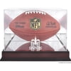 New Orleans Saints Mahogany Football Logo Display Case with Mirror Back