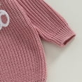 thumbnail image 5 of Okbabeha Infant Baby Girl Boy Chunky Knit Sweater Bestie Embroidered Long Sleeve Pullover Sweaters Shirt Cute Clothes, 5 of 7