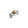 thumbnail image 4 of RYLOS Rings for Women Sterling Silver Angel Wing Birthstone Ring 7X5MM Gemstone & Diamonds November Tiger Eye Jewelry for Women Size 7, 4 of 6