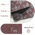 thumbnail image 6 of Boho Red Brown Flower Round Area Rug 3Ft Washable Small Circle Rugs for Kitchen Entryway, Abstract Bohemia Pesley Floral Non-Slip Carpet Floor Mats Indoor Outdoor Carpet Runner Aesthetic Home Decor, 6 of 8